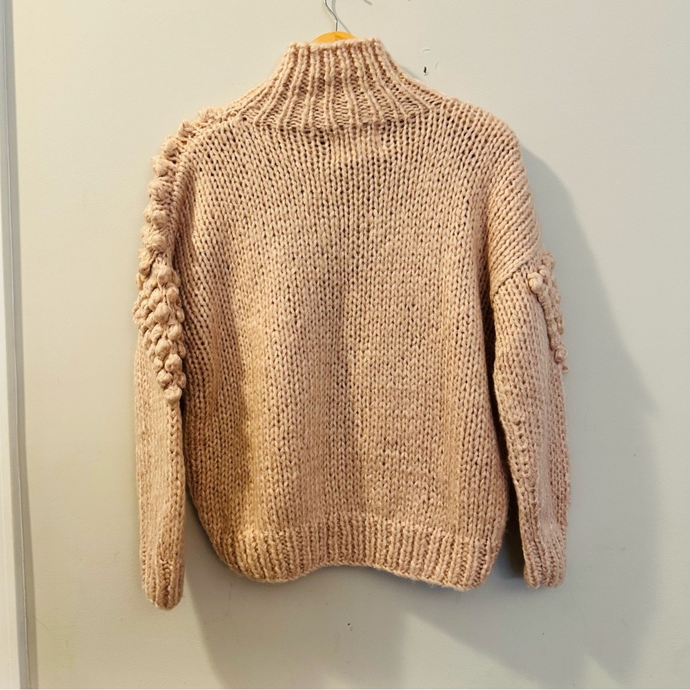 Chicwish AS PEPPY AS YOU ARE POM-POM TURTLENECK SWEATER wool Small - Picture 3 of 9